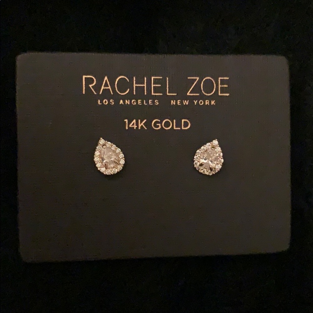 Rachel Zoe Gold Studs 14k